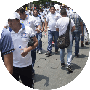 Pretty smile on a dirty street, Guatemala City as seen